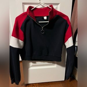 H&M quarter zip; size xs